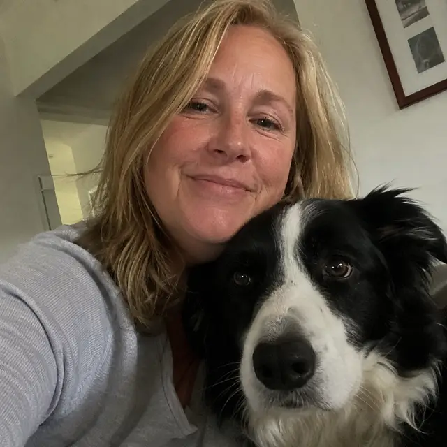 Marie Ryan with her dog