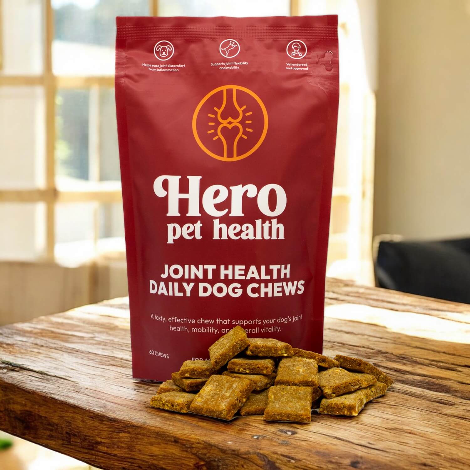 Hero Pet Health Joint Daily Chews pack